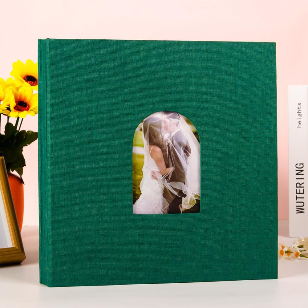 40 Pages Self-adhesive Scrapbook Large Capacity Commemorative Linen Cover Album Paste Type Dirt-proof Memory Book Graduation