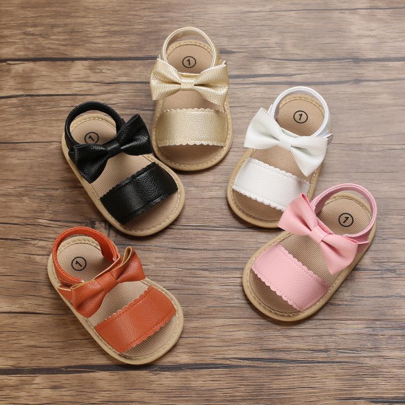 Summer Baby Sandals 0-1 Years Old Learning Footwear Soft Glue Bottom Baby Shoes Breathable Princess Shoes