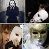 ABWR-Белая Маска, 24 шт. Хэллоуин Маска на все лицо Пустая Маска для DIY Танцевальный Косплей Вечеринка Однотонная Бумажная Маска-Маскарад Для Декорирования