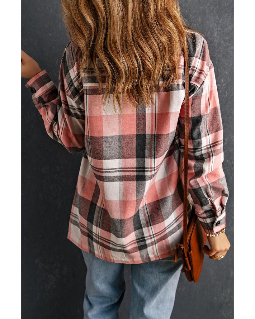 Azura Exchange Рубашка в клетку на пуговицах