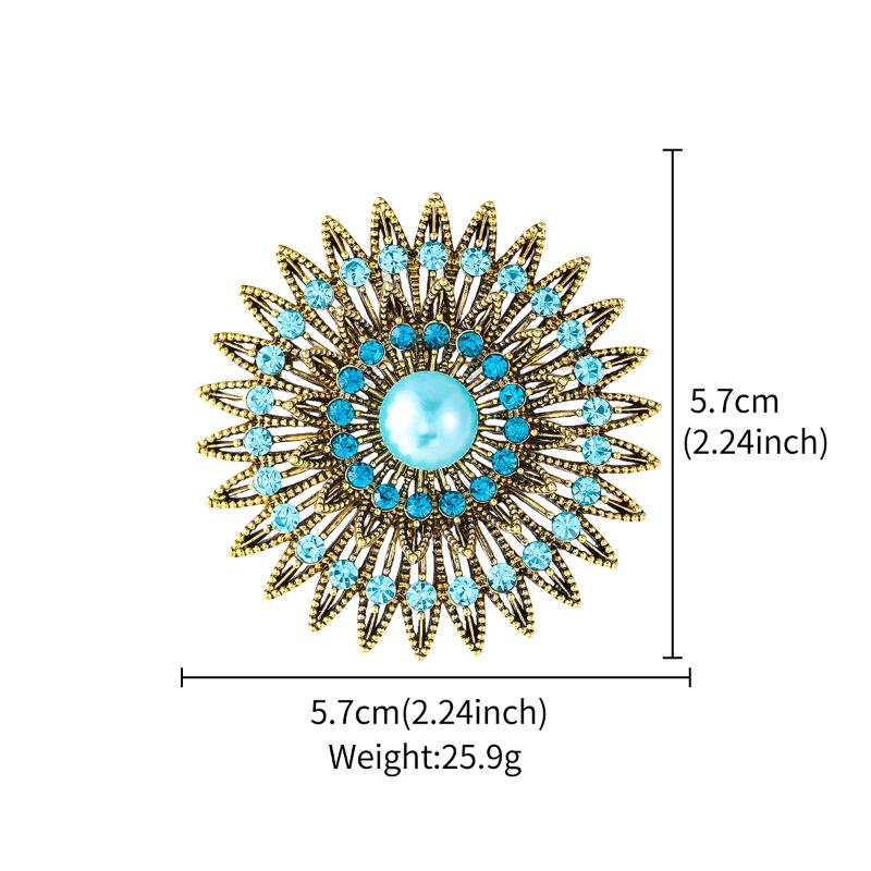 Creative Flower Brooch Versatile Scarf Buckle Anti-Exposure Buckle Corsage Brooch Women'S Accessories