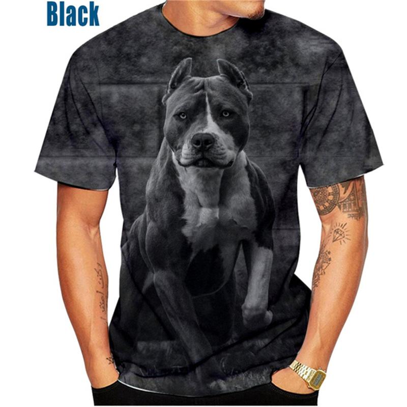 Funny Pitbull Dog 3D Printed T-shirt Men Women O-Neck Short Sleeve