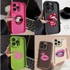 LZ20 Lips Kiss Design Silicone Phone Case for iPhone 11 13 14 15 16 Pro Max 7 8 16 Plus 12 Mini XS Max XR Shockproof Back Cover