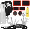 Kit Réparation Vélo - SPRINGOS® - 14 En 1 - Outils Multifonctionnels - Sac De Rangement Pratique - Blanc