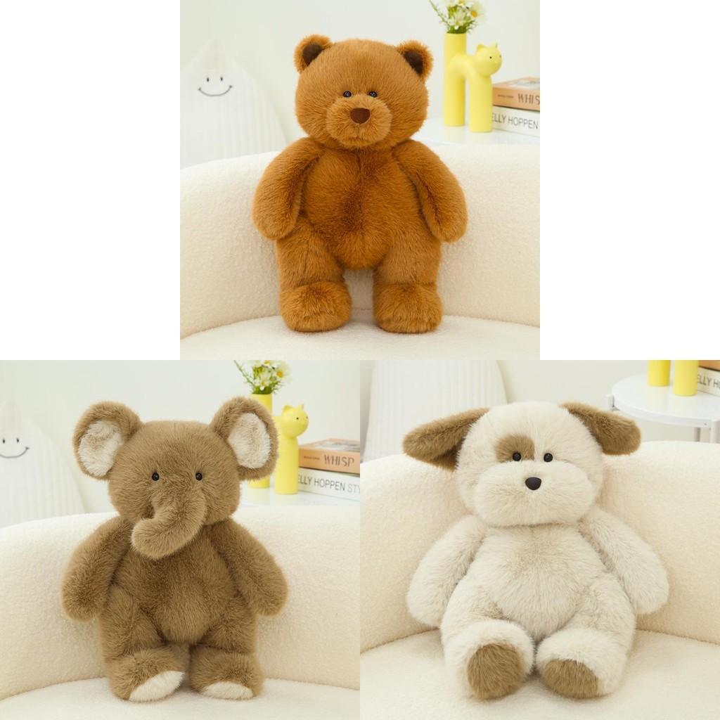 Rabbit Elephant Bear Plush Toys Cute Animal Stuffed Dolls Kids Birthday Gifts