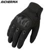 Summer Motorcycle Gloves Men Hard Knuckles Touch Screen Full Finger Glove Tactical Military Dirt Bike Cycling Protective