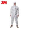 3M 4515 White Breathable Coverall with Hood, Protective Suit for Spray Painting, Pesticide Application, Lab Use, and Dust Protection.