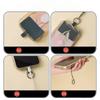 Comfortable Secure Phone Lanyard Anti-Drop Crossbody Neck Strap with Card Holder Solid Color Phone Case Strap for Travel Work