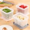 Fridge Organizer BPA-Free with Lid Draining Basket Clear Fruit Vegetable Storage Container Refrigerator Supply