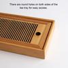 Wood Tea Tray Water Drain Chinese Table Drawer Holder Household Teaware Bamboo Board Accessories for Teahouse Home