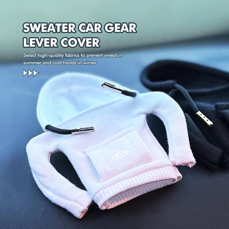 YQOF3 Universal Car Gear Shift Mini Hoodie Cover Shift Cover Handle Decoration For KIA Ceed Sportage Rio K5 K2 Optima Cerato Venga