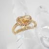 [Used] Ponte Vecchio/Ponte Vecchio K18 Citrine Diamond Ring/No. 9/g430-29