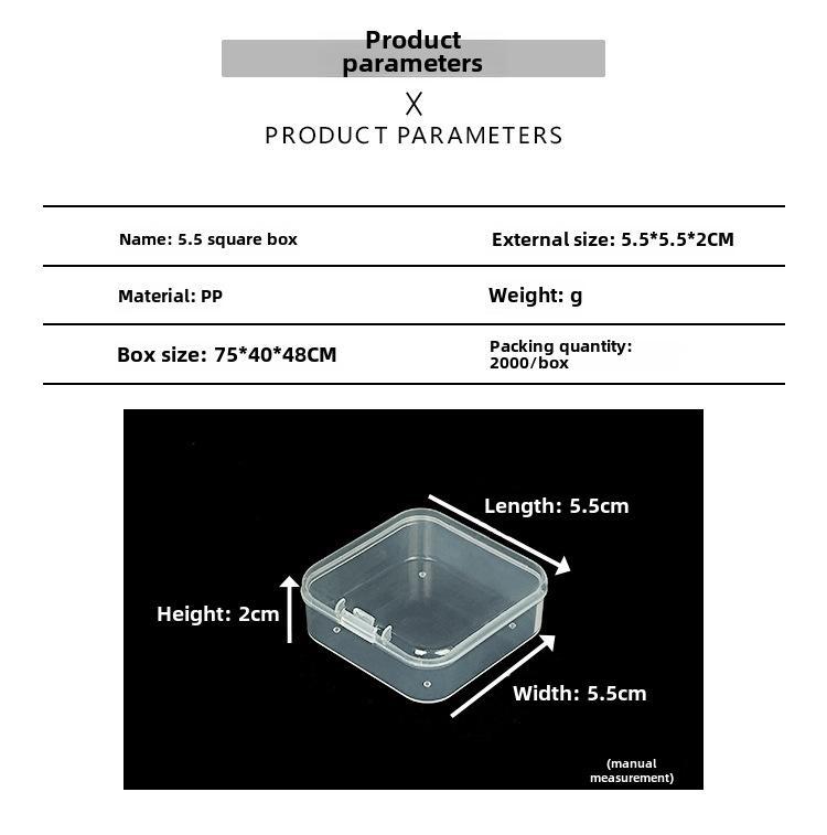Прозрачный пластиковый ящик для хранения и демонстрации оборудования