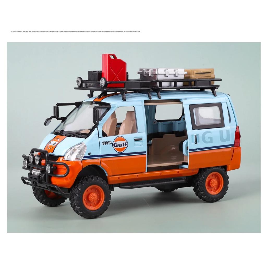 1/24 Wuling Внедорожная Версия Грузовик из Сплава Модель Литьевой Металл Модифицированные Внедорожники Модель Автомобиля Звук и Свет Детская Игрушка Подарок