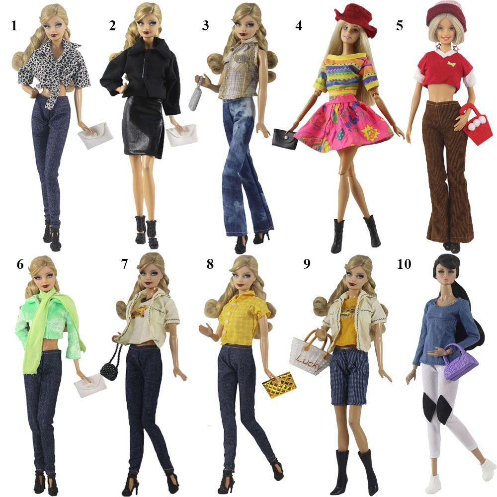 Модные куклы BJD 11,5" 1/6 Брюки для кукол Пальто для кукол Джинсы Кожаные брюки Шорты Аксессуары для одежды