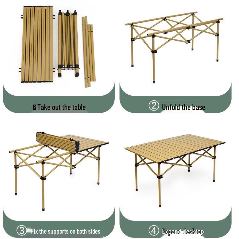 Iredi Outdoor Folding Picnic Table and Chair Set