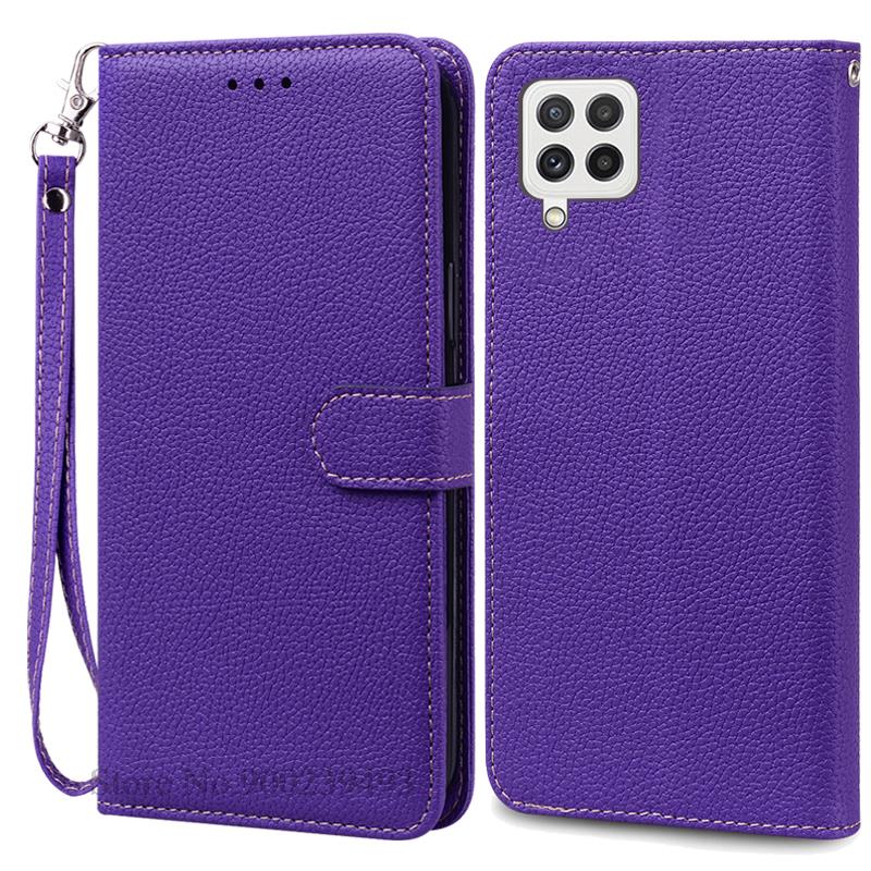 M32 4G Case For Samsung Galaxy M32 Case Leather Wallet Flip Case For Samsung M32 M 32 SM-M325F Case Soft Silicone Cover Fundas