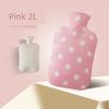 Large Pvc Hot Water Bottle for Women, Thickened Water-Filled Heating Bag, Explosion-Proof, for Warming Hands, Applying to Stomach and Waist