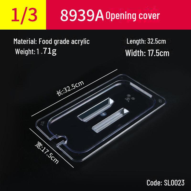 Прозрачная прямоугольная акриловая чаша для горячего и ящик для хранения свежих фруктов