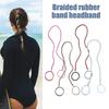 4 шт. женская спиральная резинка для волос, удлиненная, длинная, спортивная, эластичная, с разрывами, резинка для волос, держатель для хвоста