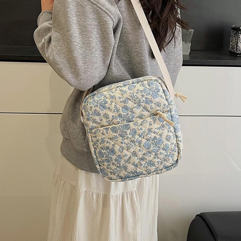 Backpack Cute Backpack Set 3 Floral Quilted Backpack With Small Crossbody Bag