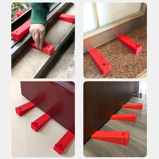 5 шт., дверные клинья, дизайн с хвостовой канавкой, быстрое позиционирование, пластиковый локатор для установки домашнего окна, клиновидная вставка, бытовая подкладка