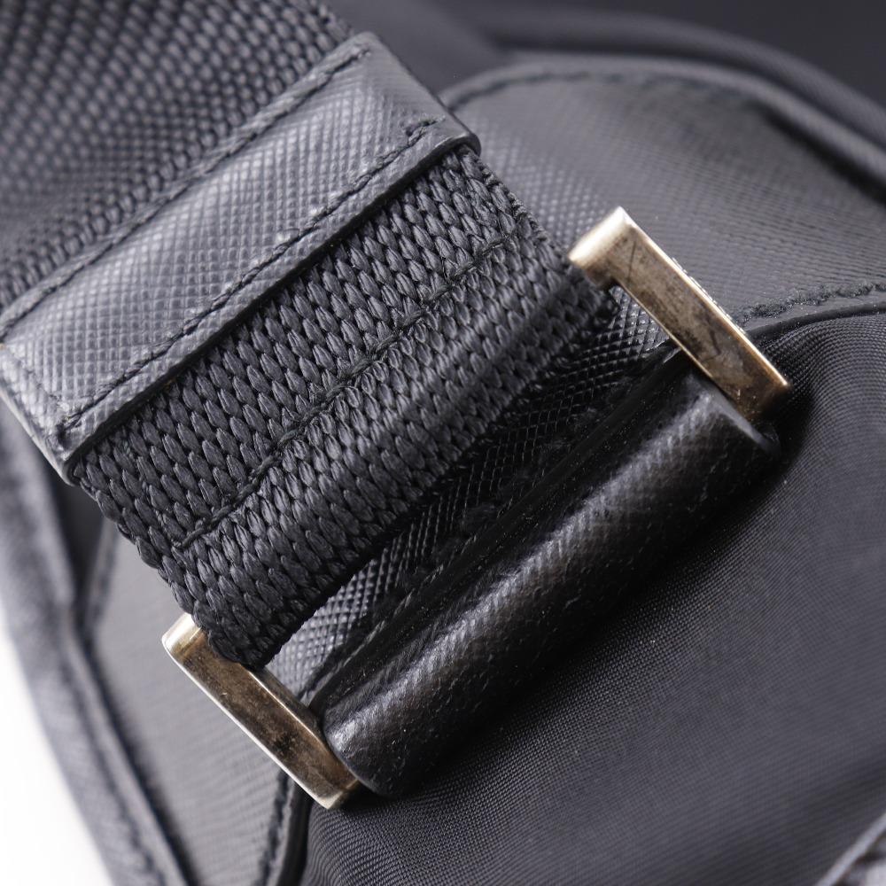 PRADA Shoulder Bag V158 NERO black Nylon mens Used