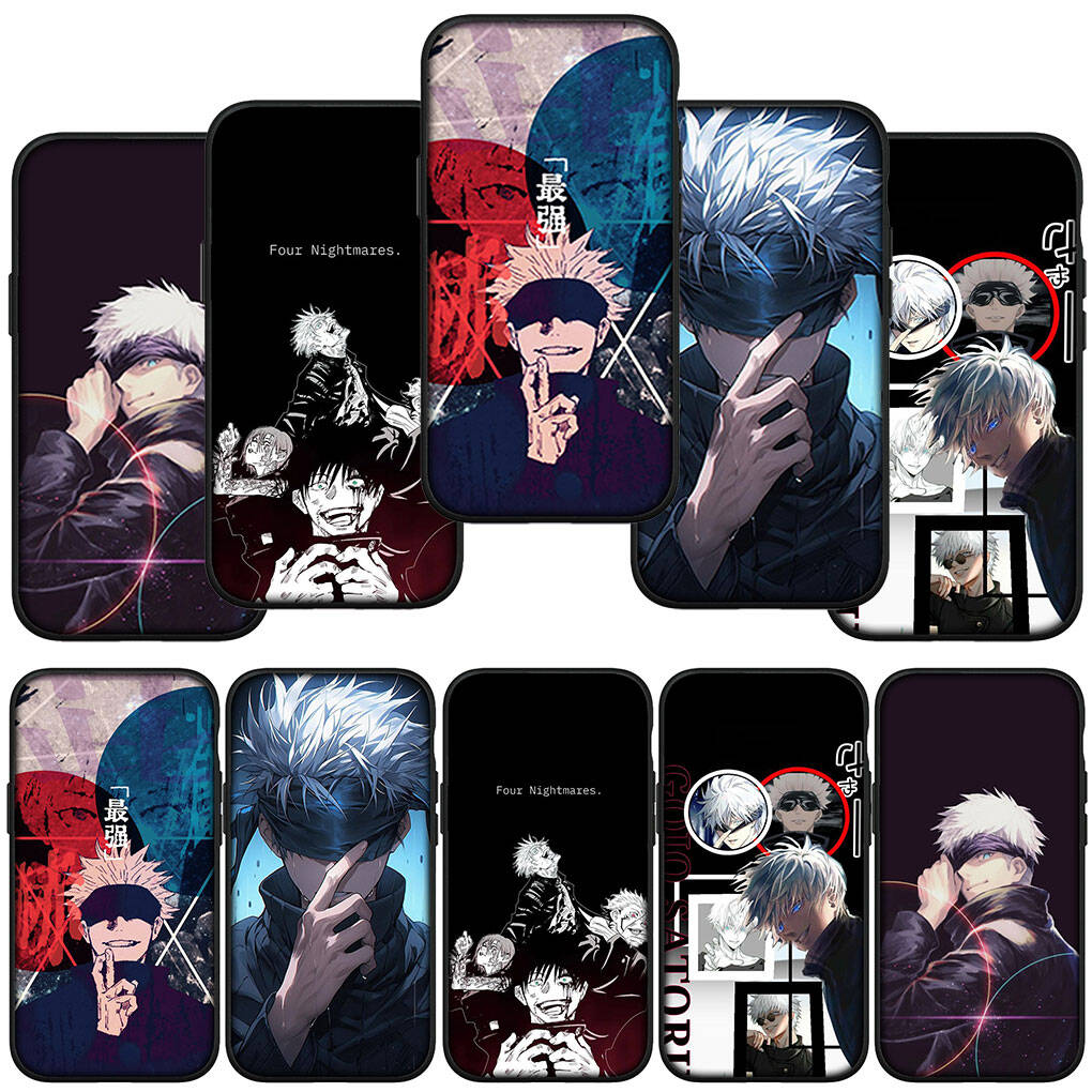 Phone Case for Samsung Galaxy S25 S23 S22 S24 Ultra FE A05 A06 A15 A16 A36 A37 A35 A54 A55 A56 A57 A25 A26 A53 Gojo Satoru Jujutsu Kaisen Cute Cover