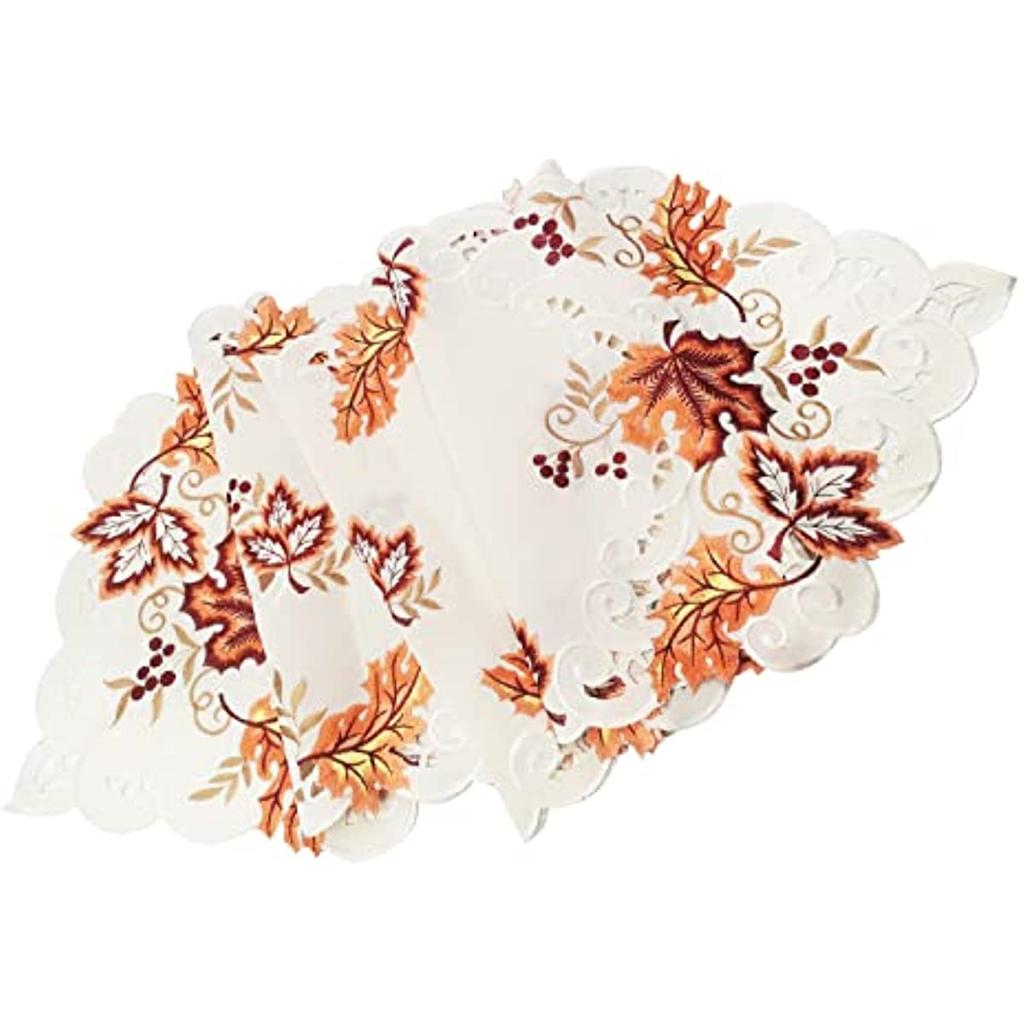 Fall Table Runner with Maple Leaf 15 X 67 Inch Festival Table Runner Thanksgiving Table Decorations for Parties Gatherings Restaurant Home Decor