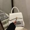 Texture Fashion Casual Commuting Trend Lock 2025 Trend New Retro Simple Shoulder Crossbody Small Square Bag Woman