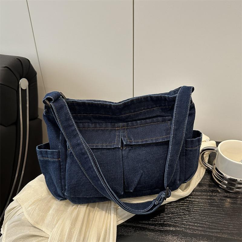 Легкая джинсовая сумка темпераментная женская сумка модная сумка через плечо женская повседневная дорожная сумка-мессенджер
