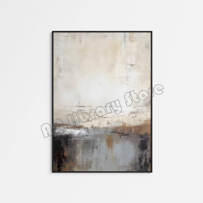 Watercolor Abstract Minimalist Neutral Nature Landscape Poster Canvas Painting Wall Art Pictures Home Living Room Decor Gift