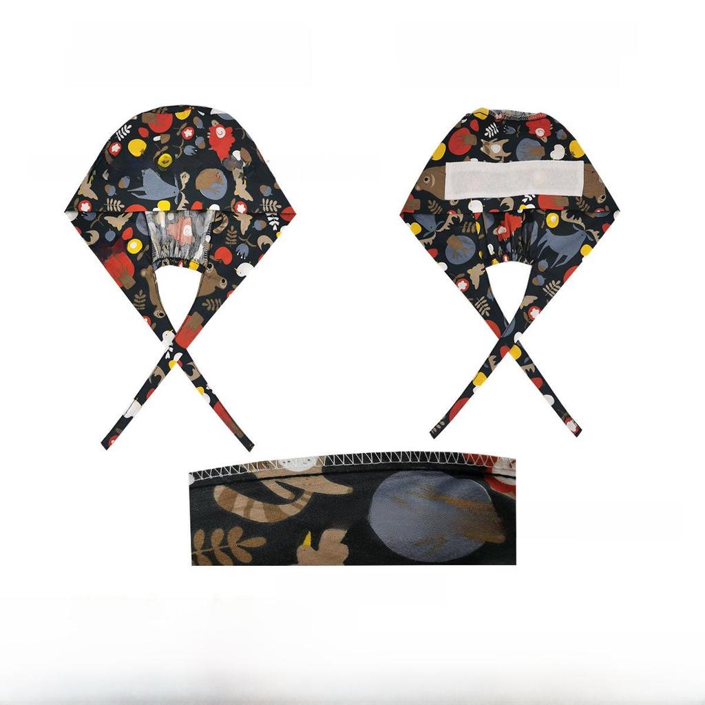 Хирургическая шапочка из чистого хлопка с принтом для медсестер и врачей