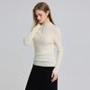 Women's Semi-High Neck Slim-Fit Knitted Base Top