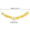 New Baby Shower Daisy Happy Birthday Banner White Flower Birthday Sign Garland Decoration Happy Daisy Flag Yellow Flower Party