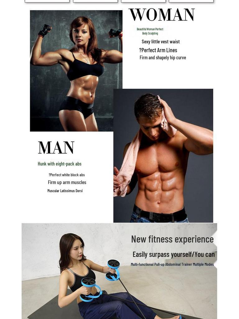 Складное многофункциональное колесо для пресса с тяговым канатом для домашнего фитнеса