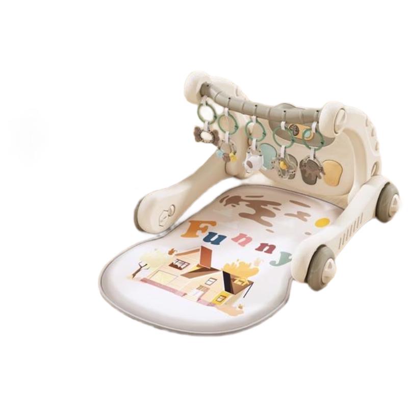 HANDUNYOU 6-in-1 Baby Activity Center with Piano & Walker