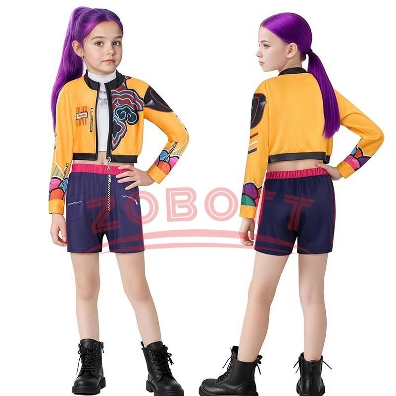 Кино Мальчики Ролевые Игры Реквизит Вечеринка Косплей для K-POP Охотники на Демонов Мальчики Джину Костюм для Косплея на Хэллоуин Вечеринка Мира Руми Зои Наряд