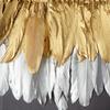 Golden Feather Cloth Edge Goose Feather Hard Large Floating Cloth Strip 2 Meters Clothing Skirt Shawl Wings Handicrafts Decorative Materials