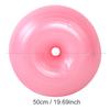 50cm PVC Pink Doughnut Shape Thicken Anti Explosion Inflatable Seating Exercise Yoga Ball