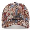 Retro Curved Brim Baseball Cap, Cute Cartoon Teddy Bear Dog Pattern Duckbill Cap, Seasonal Sun Hat To Wear