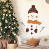 Рождественское украшение на палку Снеговик Дверь спальни кабинета с красивыми декоративными наклейками на стену
