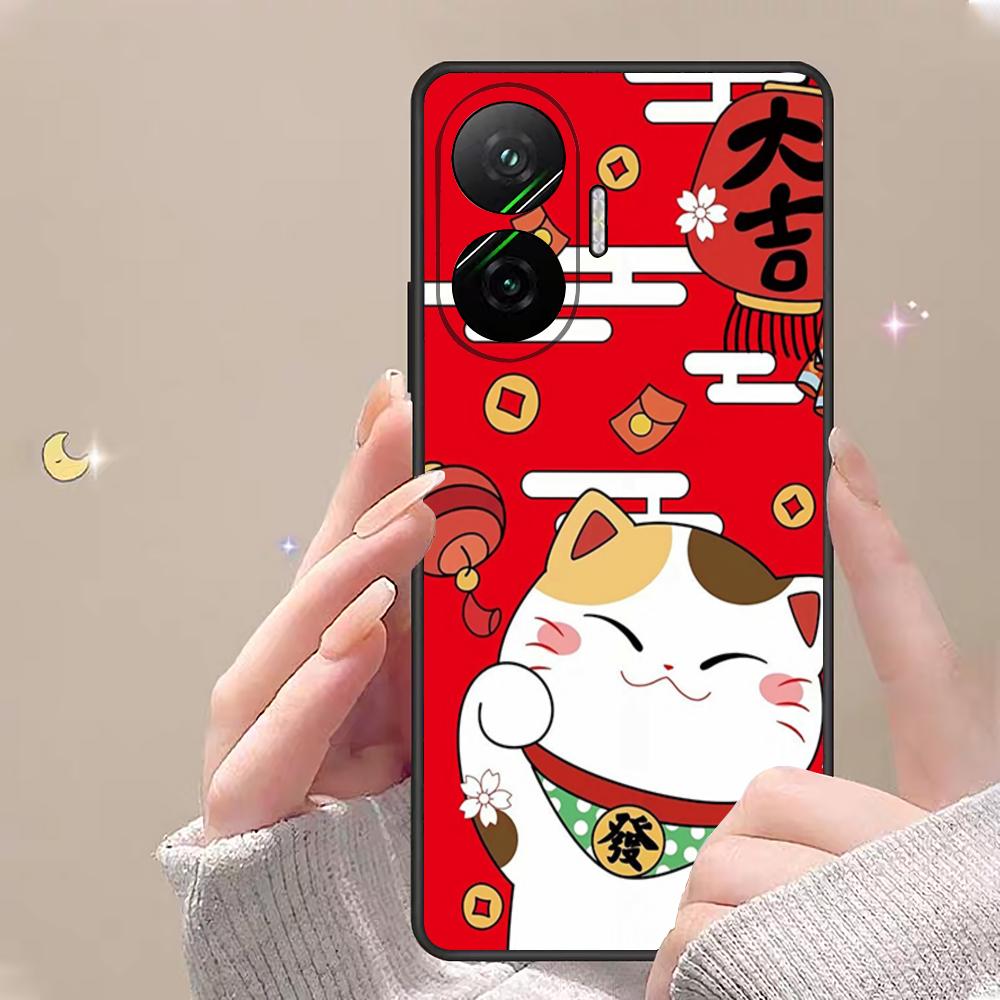 Чехол для телефона "Счастливый Кот" Силиконовый чехол для Xiaomi POCO X5 X5PRO 5G Мягкие Fundas Чехол Poco X5 Pro 5G