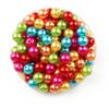 Multicolor Round Nacre Beads 0.8 Cm 130 Pieces