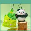 Ручной Шут Бамбуковый Цветок Панда Милый Плюшевый Брелок Подвеска Подарок для Мальчиков Девочек