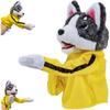 Kung Fu Dog & Husky Interactive Toy - Plush Stuffed Husky with Kung Fu Gloves - Perfect Children's Game & Gift Idea!
