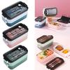 Коробка для ланча бенто, контейнер для хранения еды, термо, безопасный для пищевых продуктов, коробки для ланча бенто, контейнеры с отделениями для ланча для школьников, офисных работников