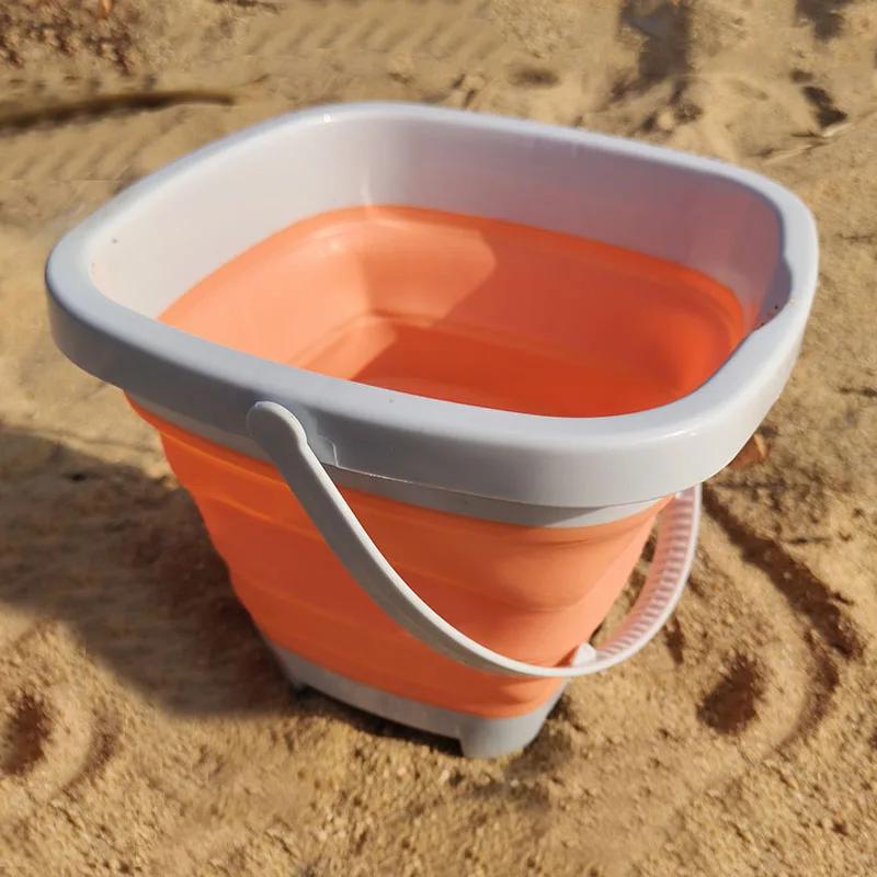Beach Toys for Kids Sand Toys Set for Toddlers Sandbox Toys with Collapsible Bucket Shovel Rake Set Sand Molds Summer Outdoor