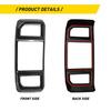 Fit 2015- Ford F150 Rear Air Vent Outlet Frame Panel Carbon Fiber Inner Trim