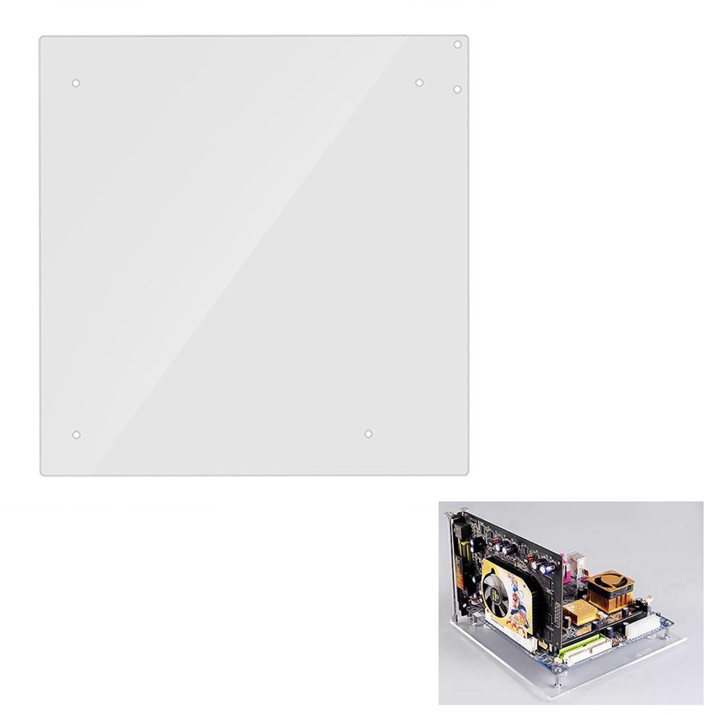 Open Frame Transparent Acrylic Overlock Computer Case DIY Base Stand For ITX Motherboard